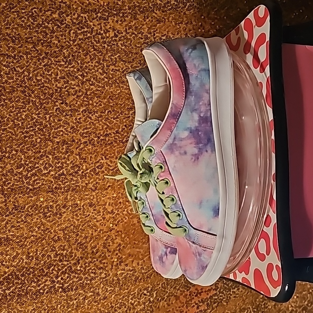 Y sz 9 M RAMPAGE Holly Tie-Dye Low Top Sneakers - Tennis Shoes - Picture 3 of 9